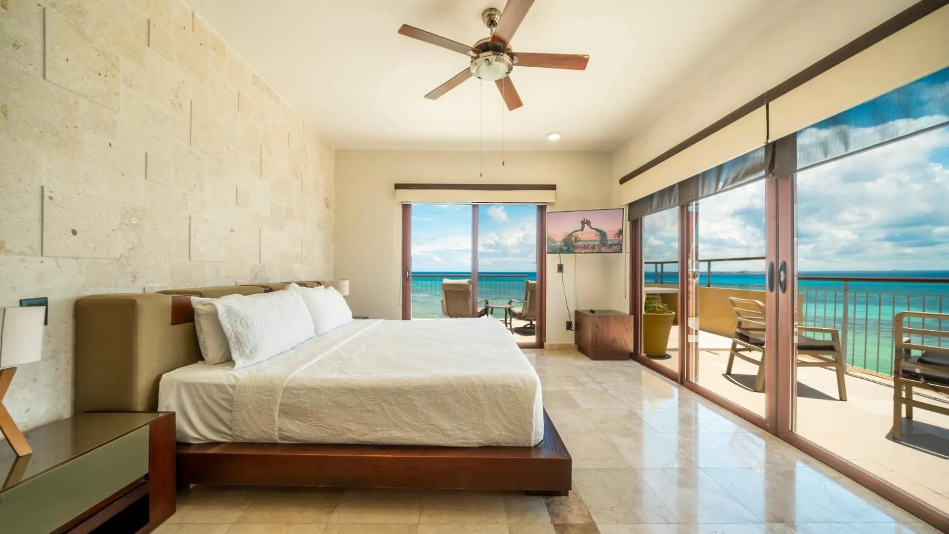 Condo Surf 408 - Beachfront Stunning Ocean View Penthouse - At El Faro Condo Playa del Carmen Mexico