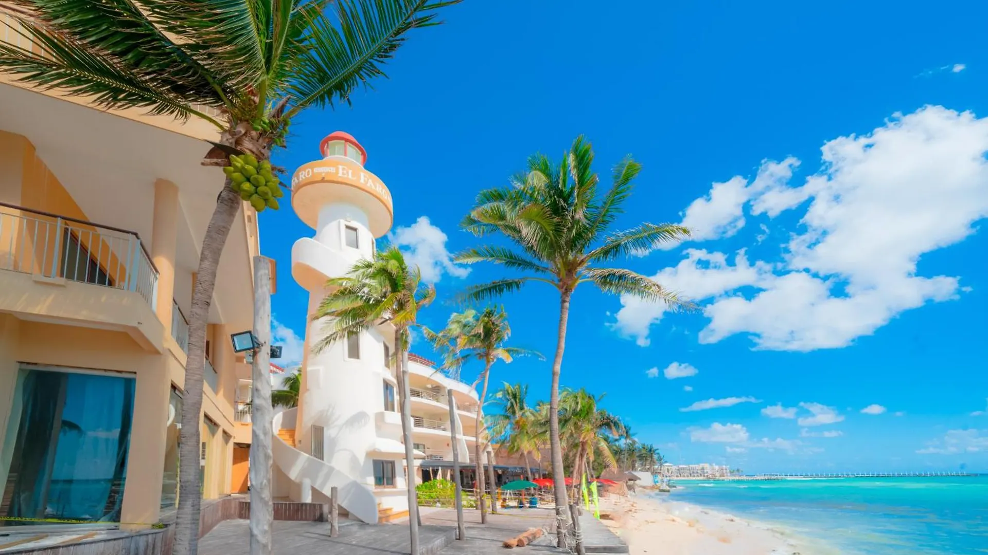 Condo Surf 408 - Beachfront Stunning Ocean View Penthouse - At El Faro Condo Playa del Carmen Holiday home