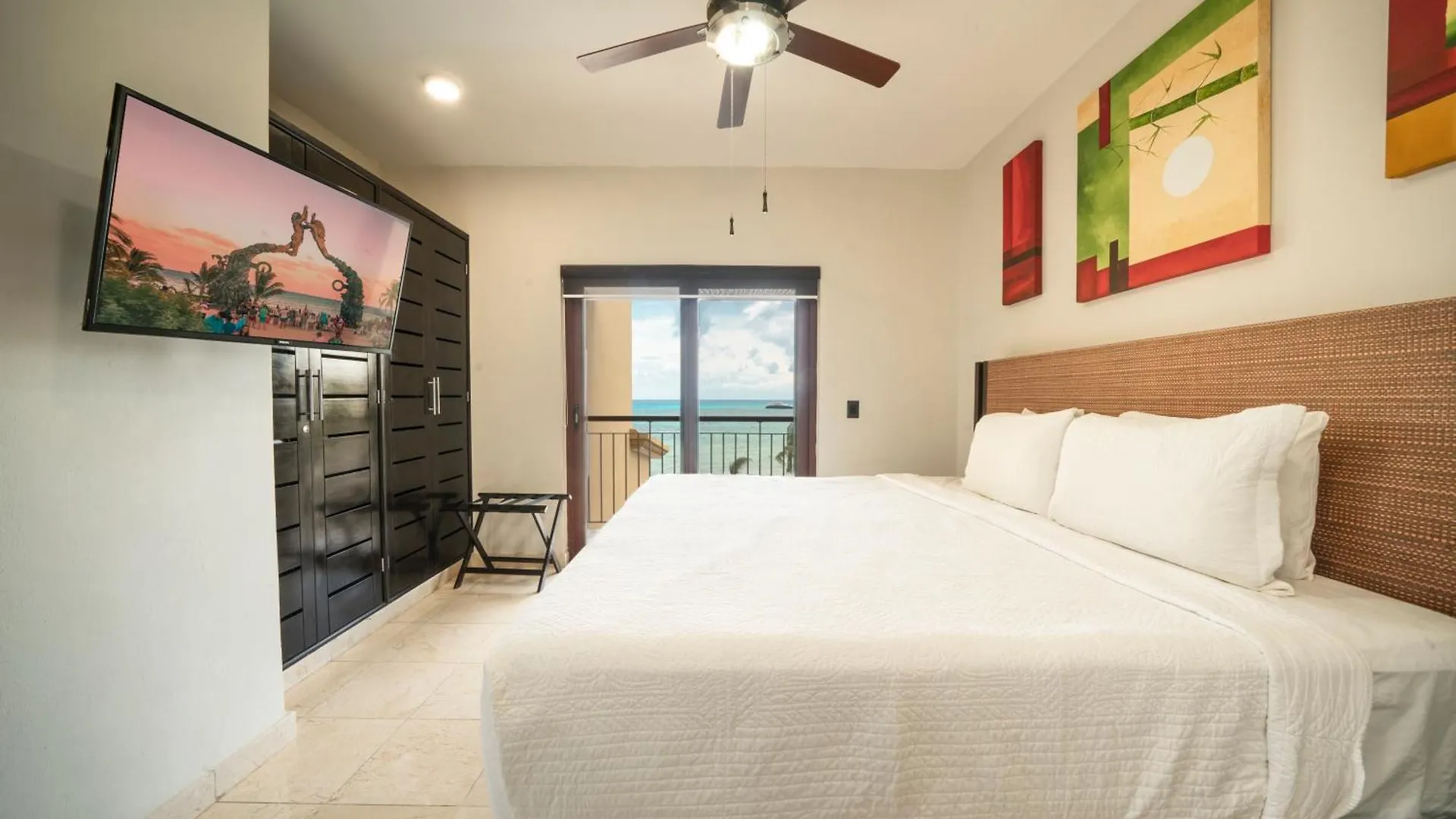 Condo Surf 408 - Beachfront Stunning Ocean View Penthouse - At El Faro Condo Playa del Carmen Holiday home